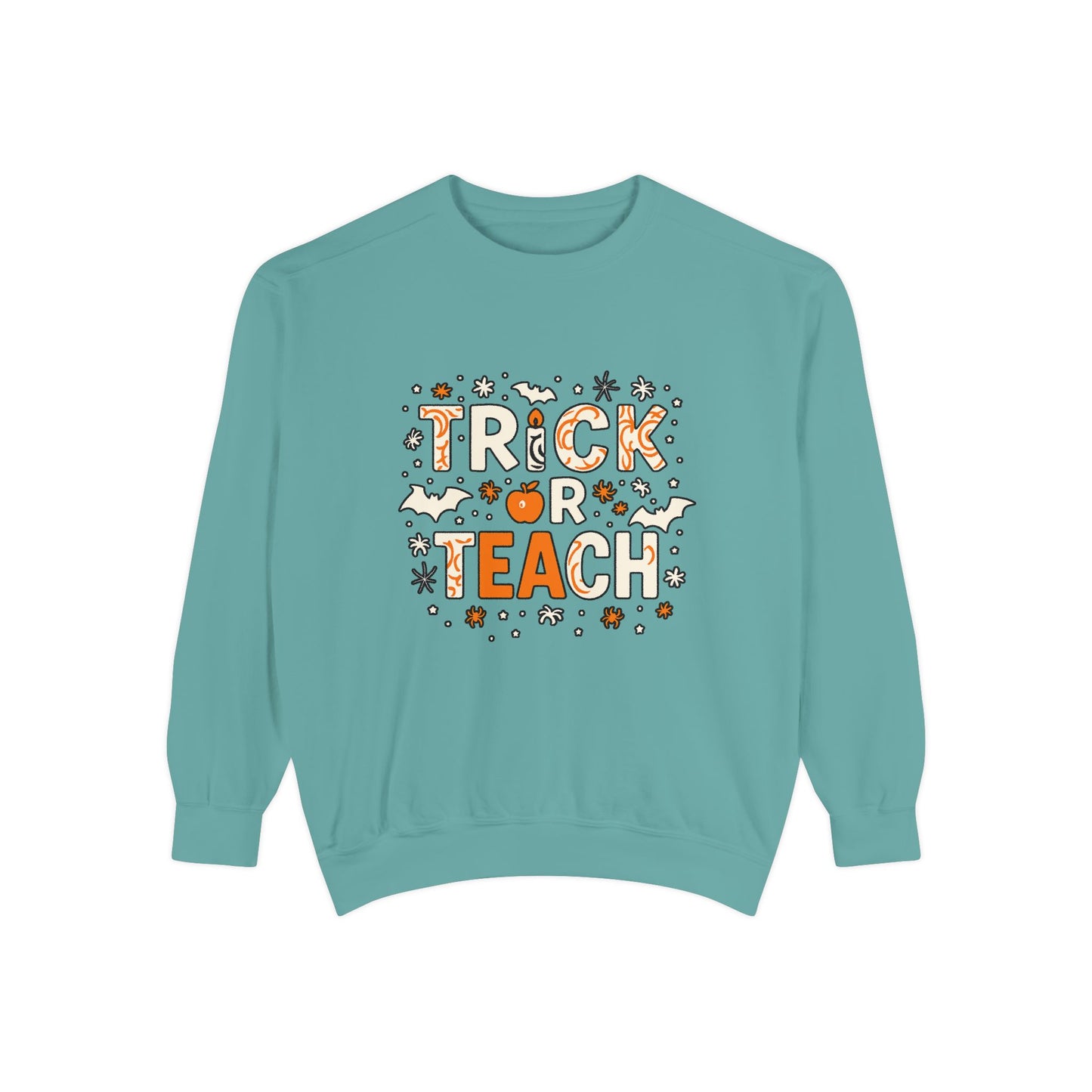 Trick or Teach Sweatshirt, Cute Halloween Gift, Teacher Sweatshirt, Fall Fashion, Cozy Unisex Sweater, Spooky Season Apparel