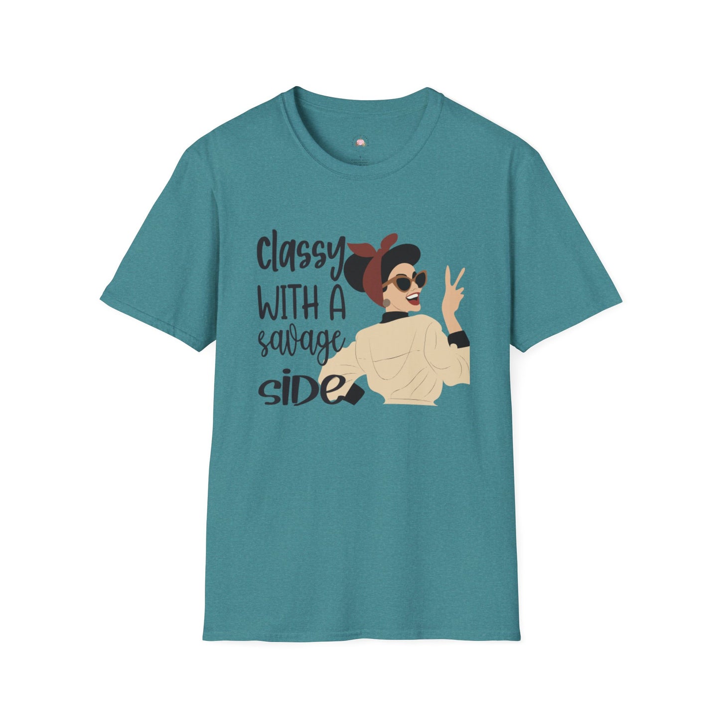 Retro Sassy T-Shirt - Classy with a Savage Side