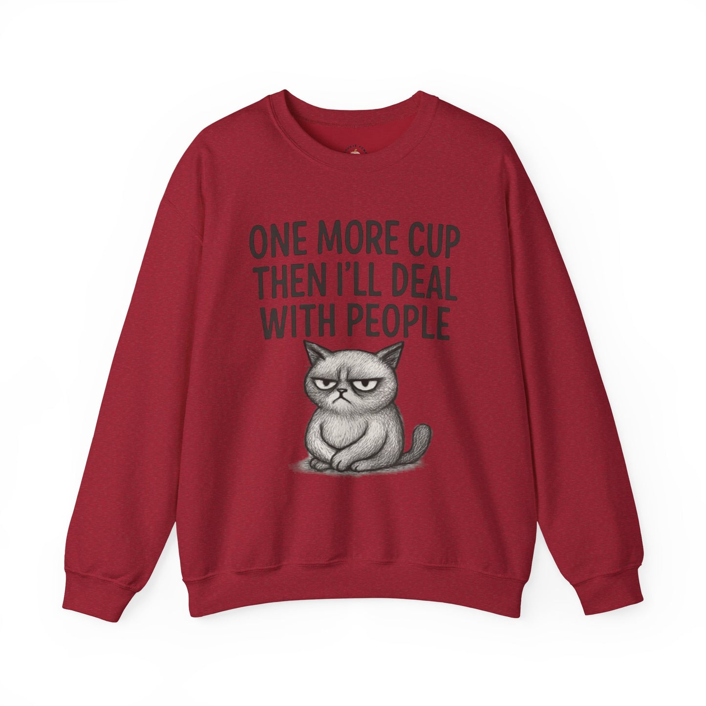 Grumpy Cat Funny Coffee Sweatshirt
