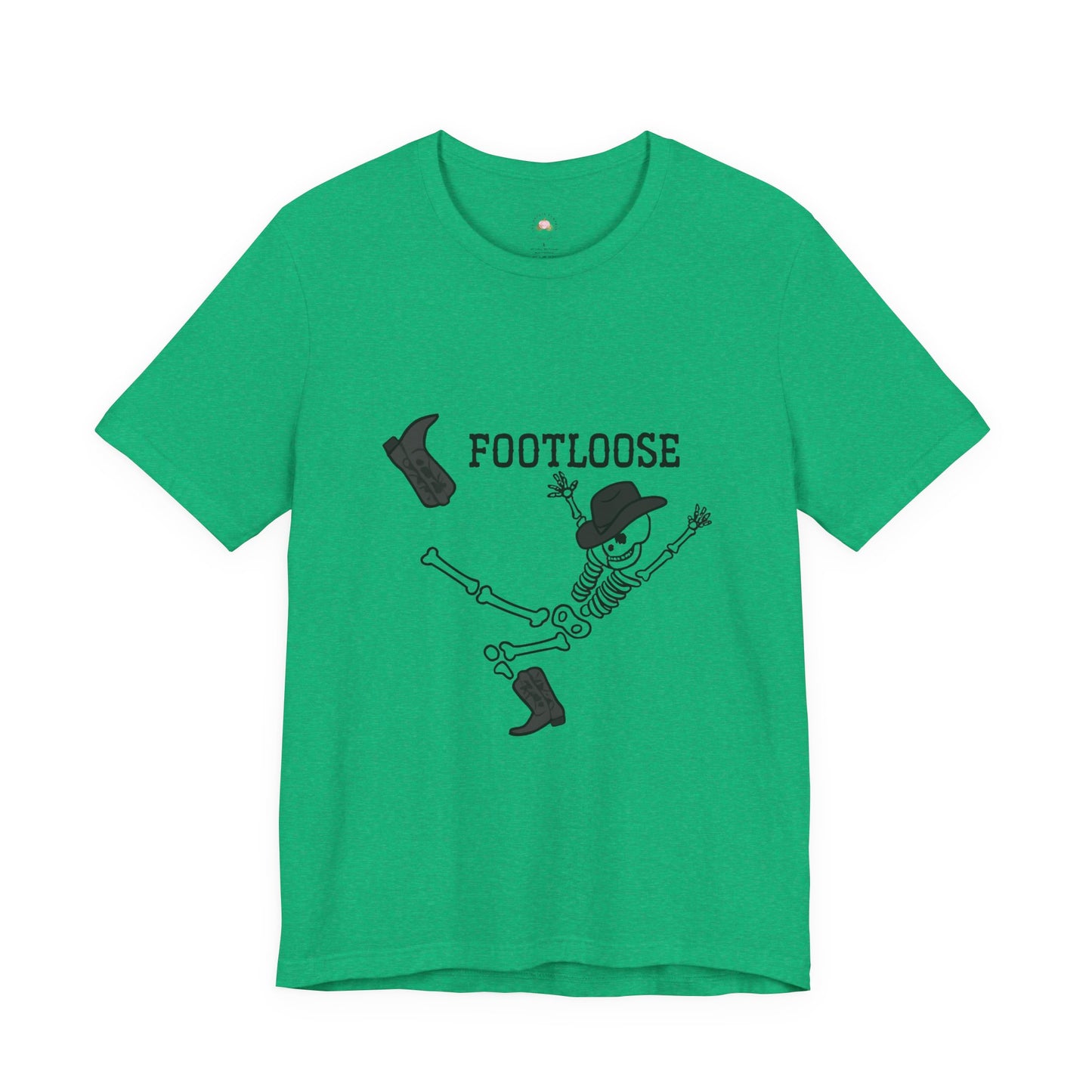 Footloose Skeleton Tee, Fun Graphic Shirt, Halloween Costume Top, Dance Party Apparel, Unisex Halloween Shirt, Gift for Dancers
