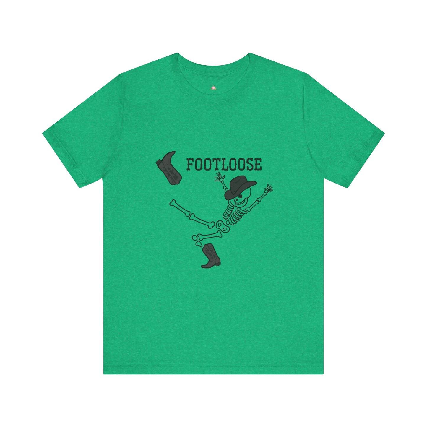 Footloose Skeleton Tee, Fun Graphic Shirt, Halloween Costume Top, Dance Party Apparel, Unisex Halloween Shirt, Gift for Dancers