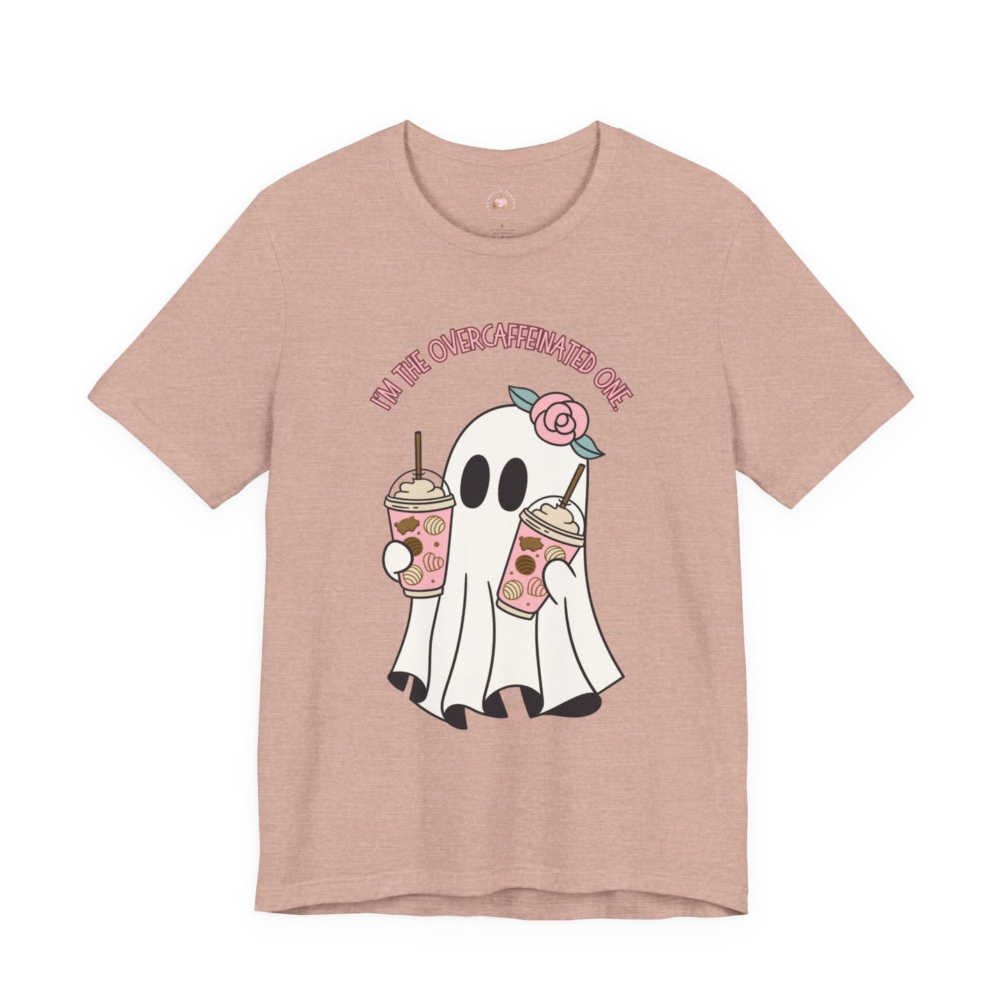 Playful Ghost Tee - Halloween Casual Wear, Unisex Short Sleeve T-Shirt, Funny Graphic Tee, Cute Gift for Halloween Lovers, Cool Ghost Design