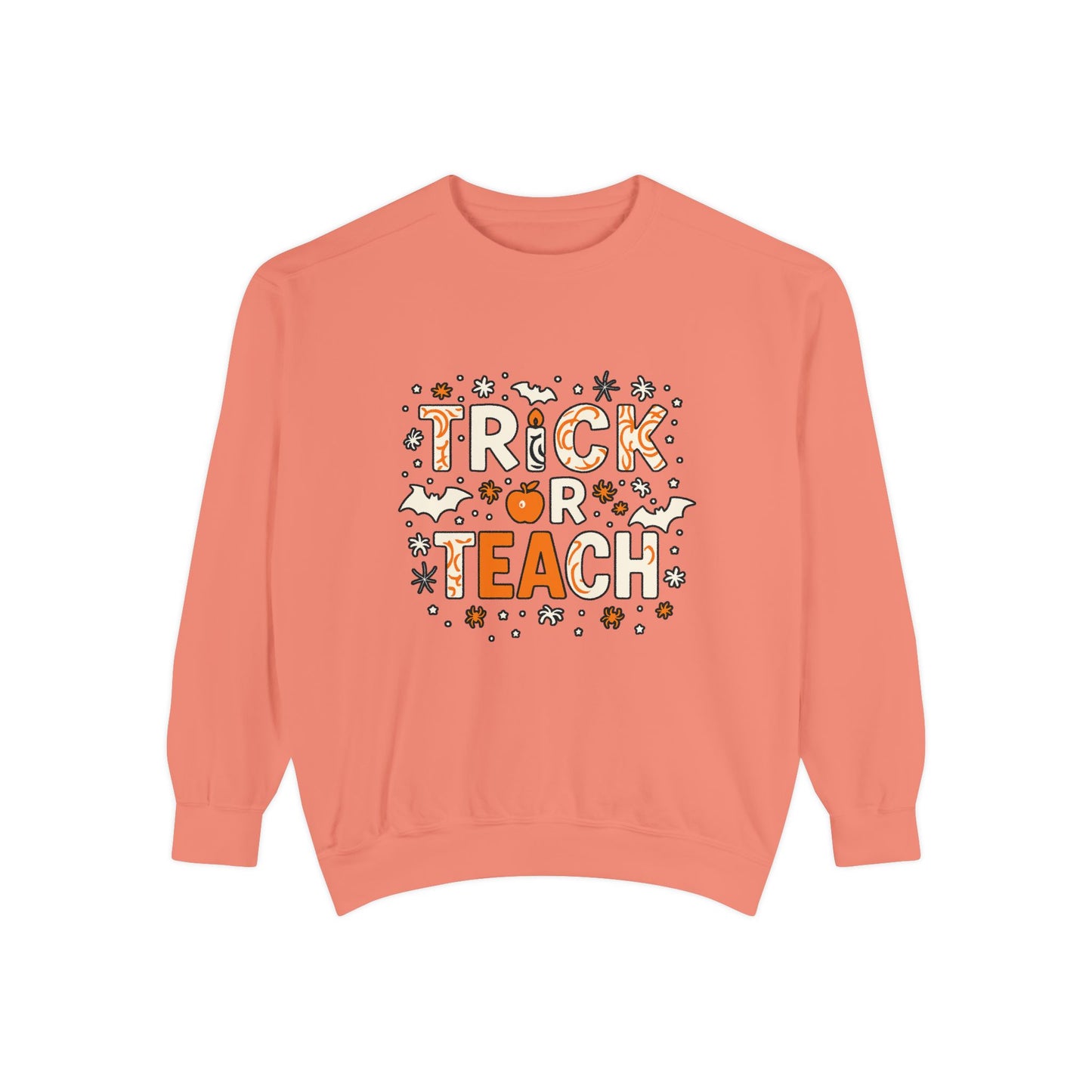 Trick or Teach Sweatshirt, Cute Halloween Gift, Teacher Sweatshirt, Fall Fashion, Cozy Unisex Sweater, Spooky Season Apparel