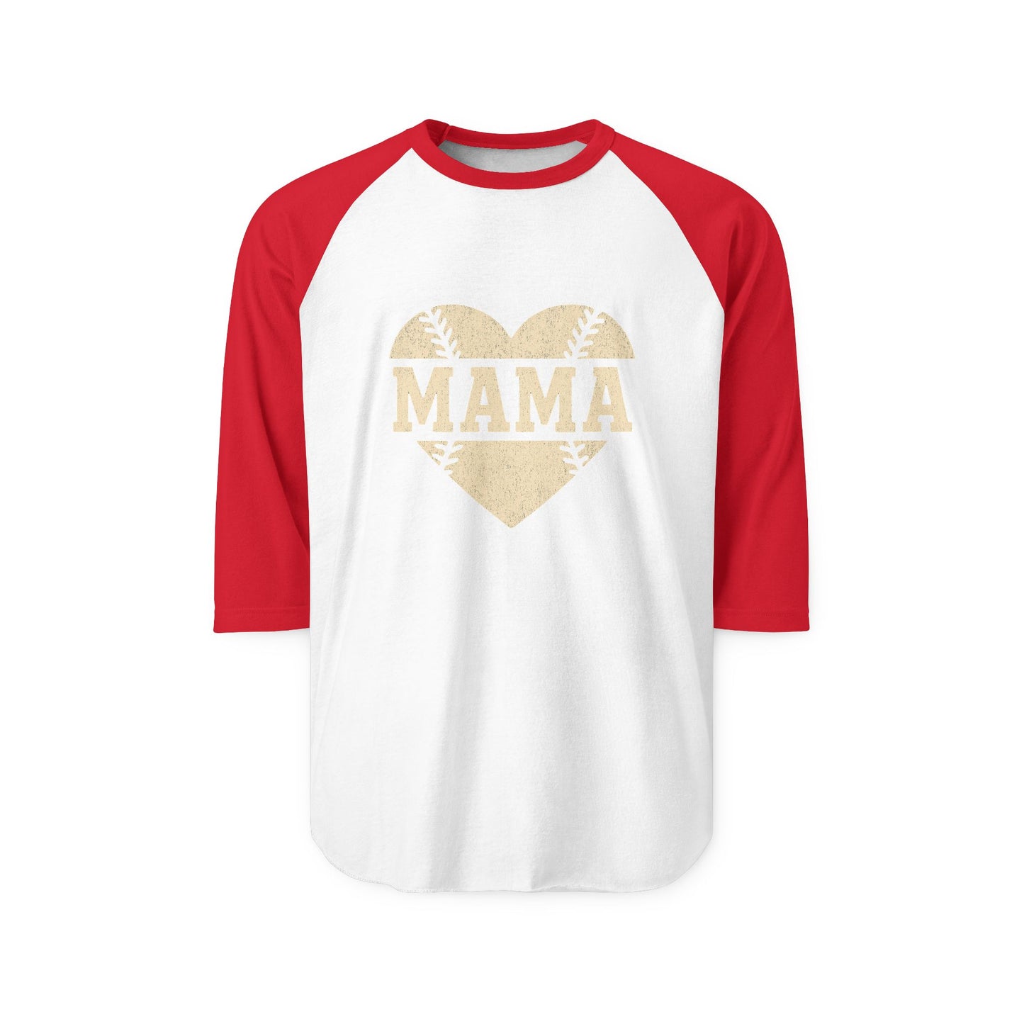 Mama Baseball Heart Raglan Shirt | Game Day Tee for Moms | The Bougie Pumpkin Boutique - The Bougie Pumpkin Boutique