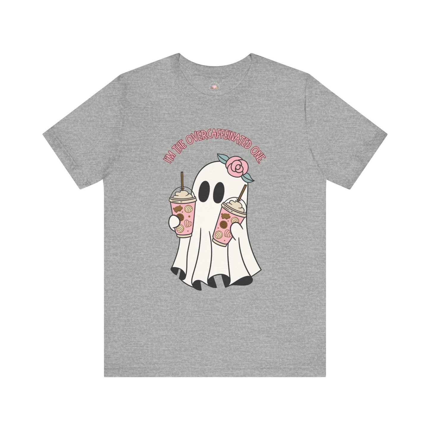 Playful Ghost Tee - Halloween Casual Wear, Unisex Short Sleeve T-Shirt, Funny Graphic Tee, Cute Gift for Halloween Lovers, Cool Ghost Design