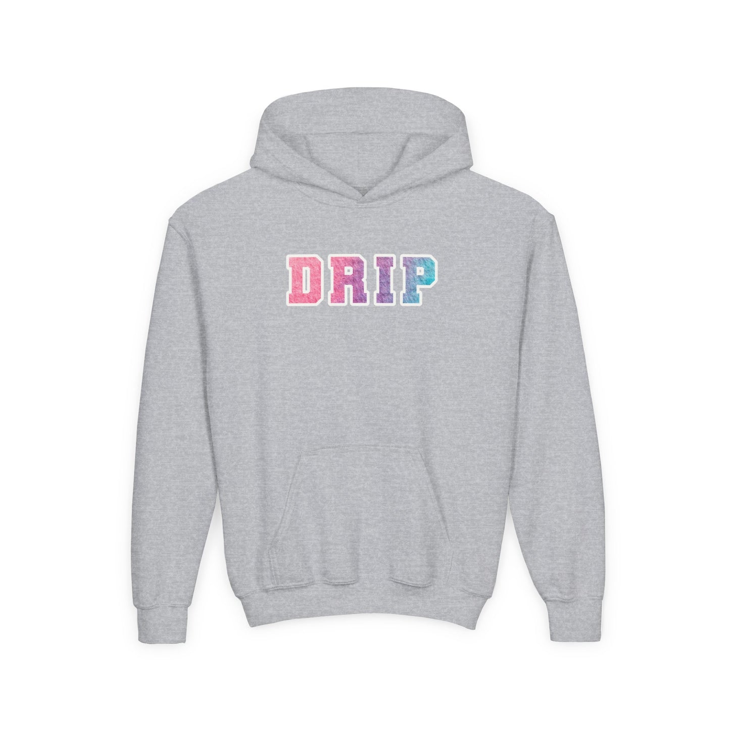 Youth Heavy Blend Hooded Sweatshirt - Drip Design, Trendy Hoodie, Urban Outfit, Gift for Teens, Casual Wear, Street Style