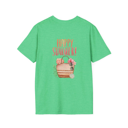 Happy Summer Unisex T-Shirt - Vacation Shirt and Beachwear