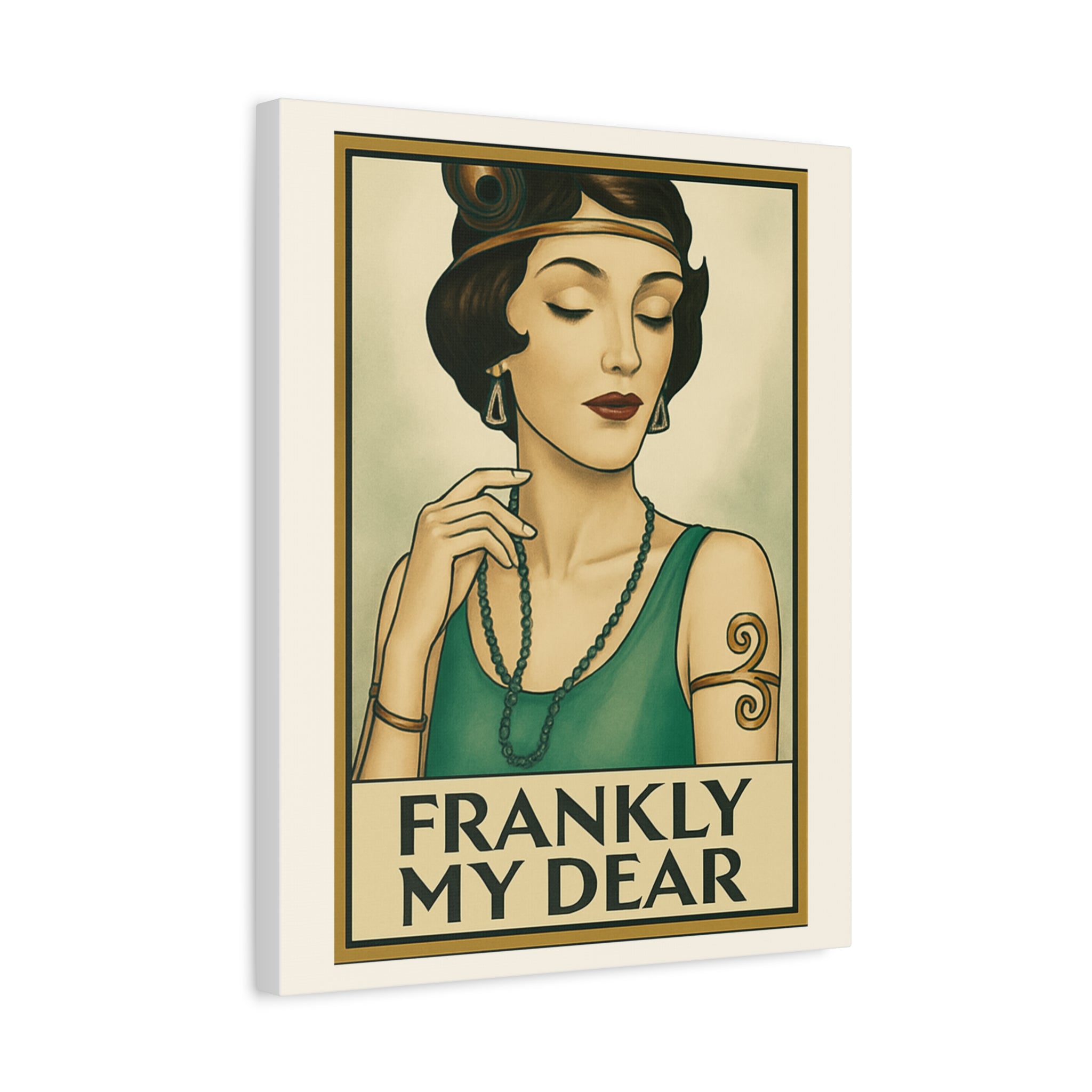 Frankly My Dear Retro Art Canvas