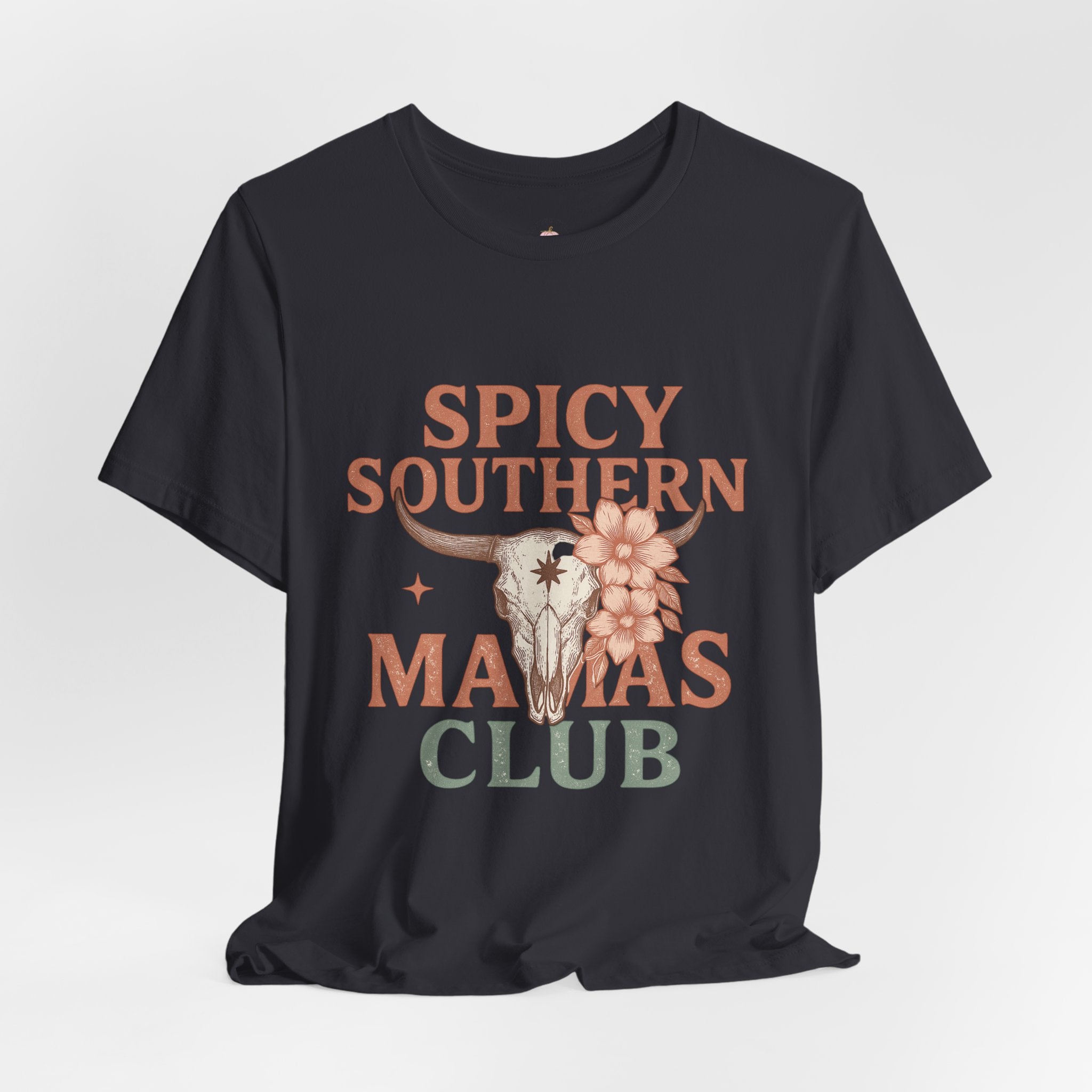 Spicy Southern Mamas Club Tee | Western Graphic Shirt for Faith-Filled Women – The Bougie Pumpkin Boutique