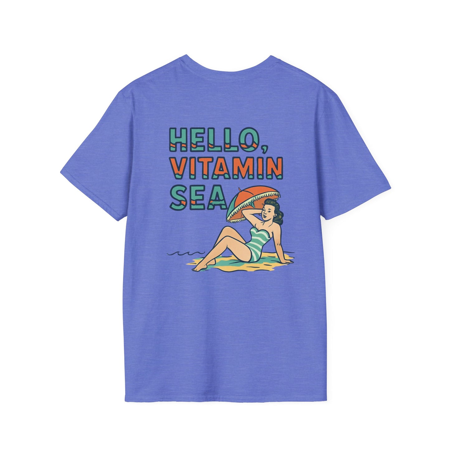 Hello Vitamin Sea Unisex T-Shirt, Beachwear, Summer Vibes, Vacation Tee, Casual Outfit, Gift for Sea Lovers, Vintage