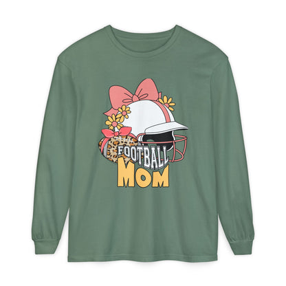 Football Mom Long Sleeve T-Shirt | Gift for Mothers, Sports Apparel, Casual Wear, Game Day Outfit, Fall Fashion