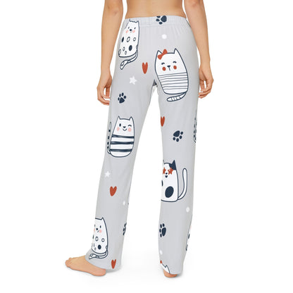Kids Lounge Pants - Purrfect Pals, Matching Bottoms, Mommy and Me PJs