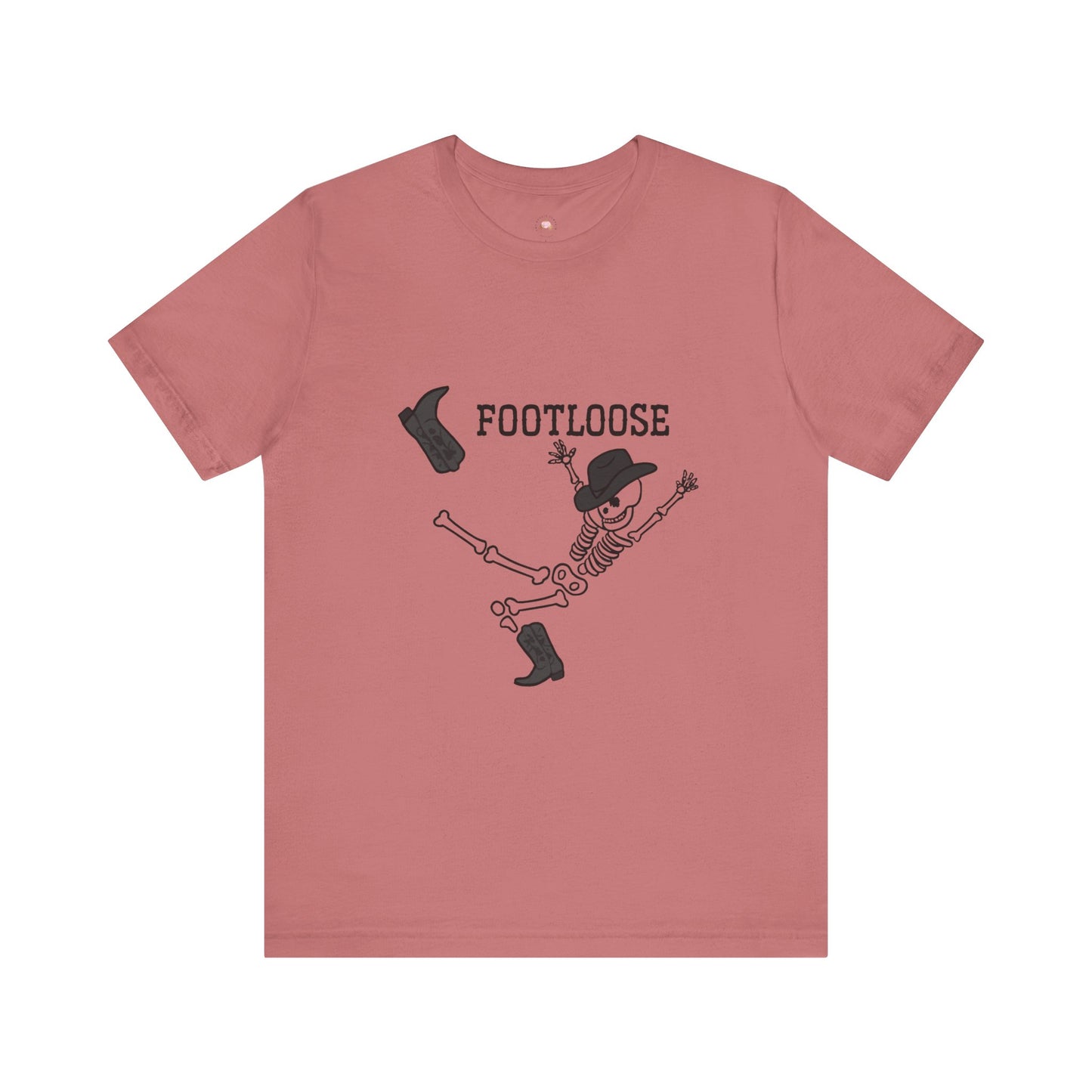 Footloose Skeleton Tee, Fun Graphic Shirt, Halloween Costume Top, Dance Party Apparel, Unisex Halloween Shirt, Gift for Dancers