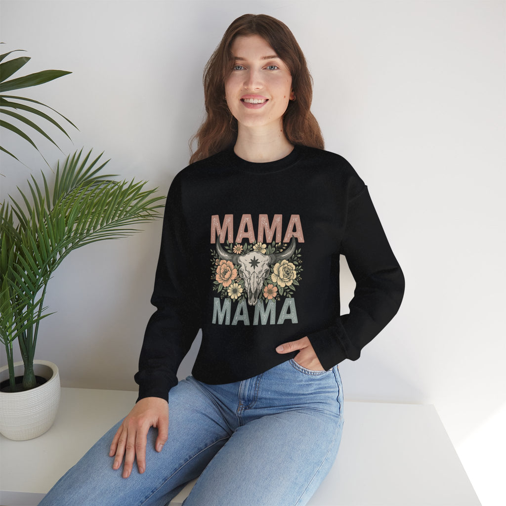 Floral Mama Skull Sweatshirt | Faith, Fashion & Sass – The Bougie Pumpkin Boutique