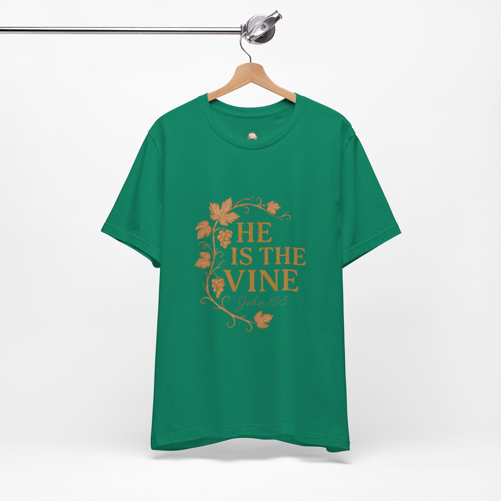 He Is The Vine T-Shirt | John 15:5 Christian Tee | Faith Scripture Shirt – Bougie Pumpkin Boutique
