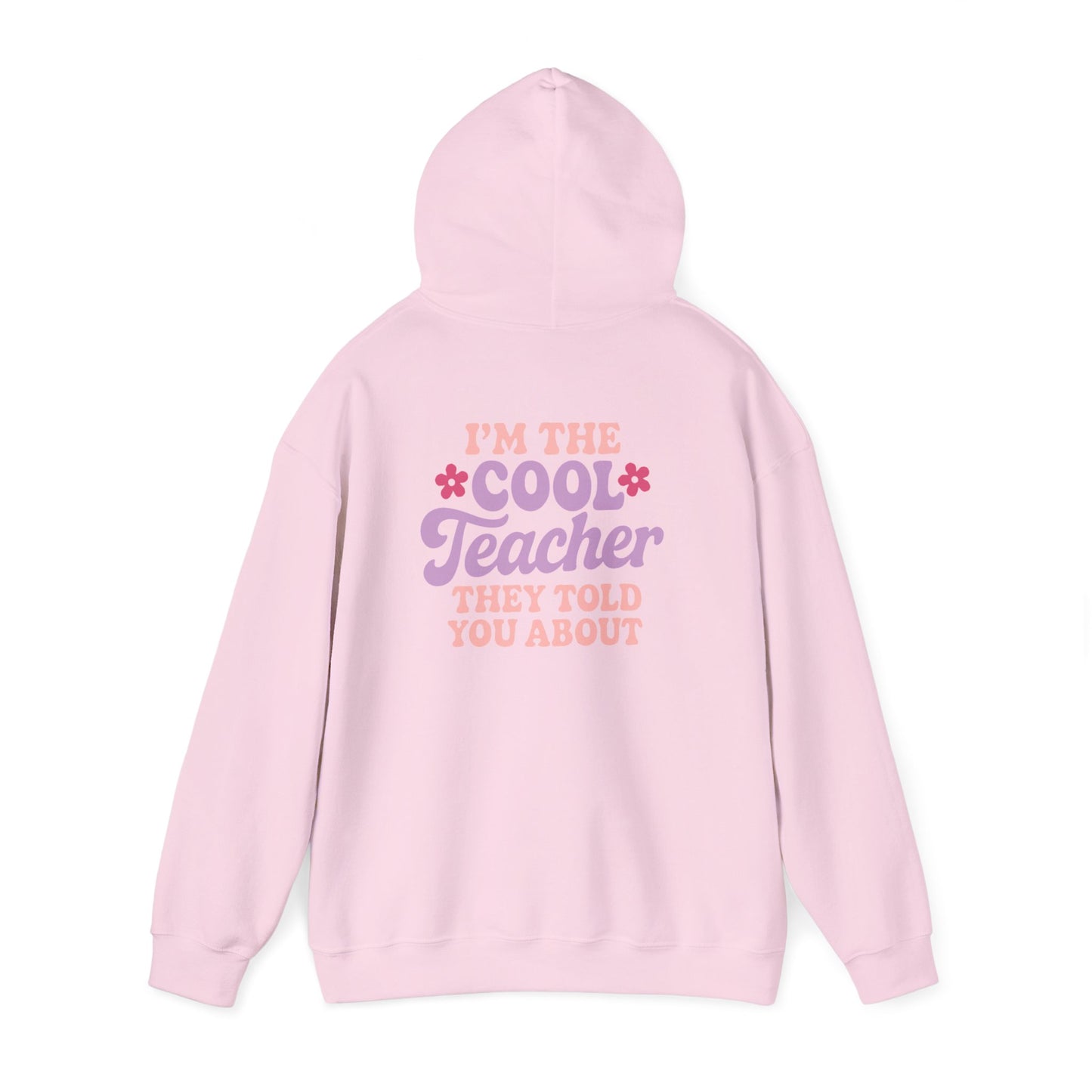 Cool Teacher Hooded Sweatshirt, Teacher Gift, Unisex Hoodie, Classroom Apparel, Back to School, Teacher Appreciation