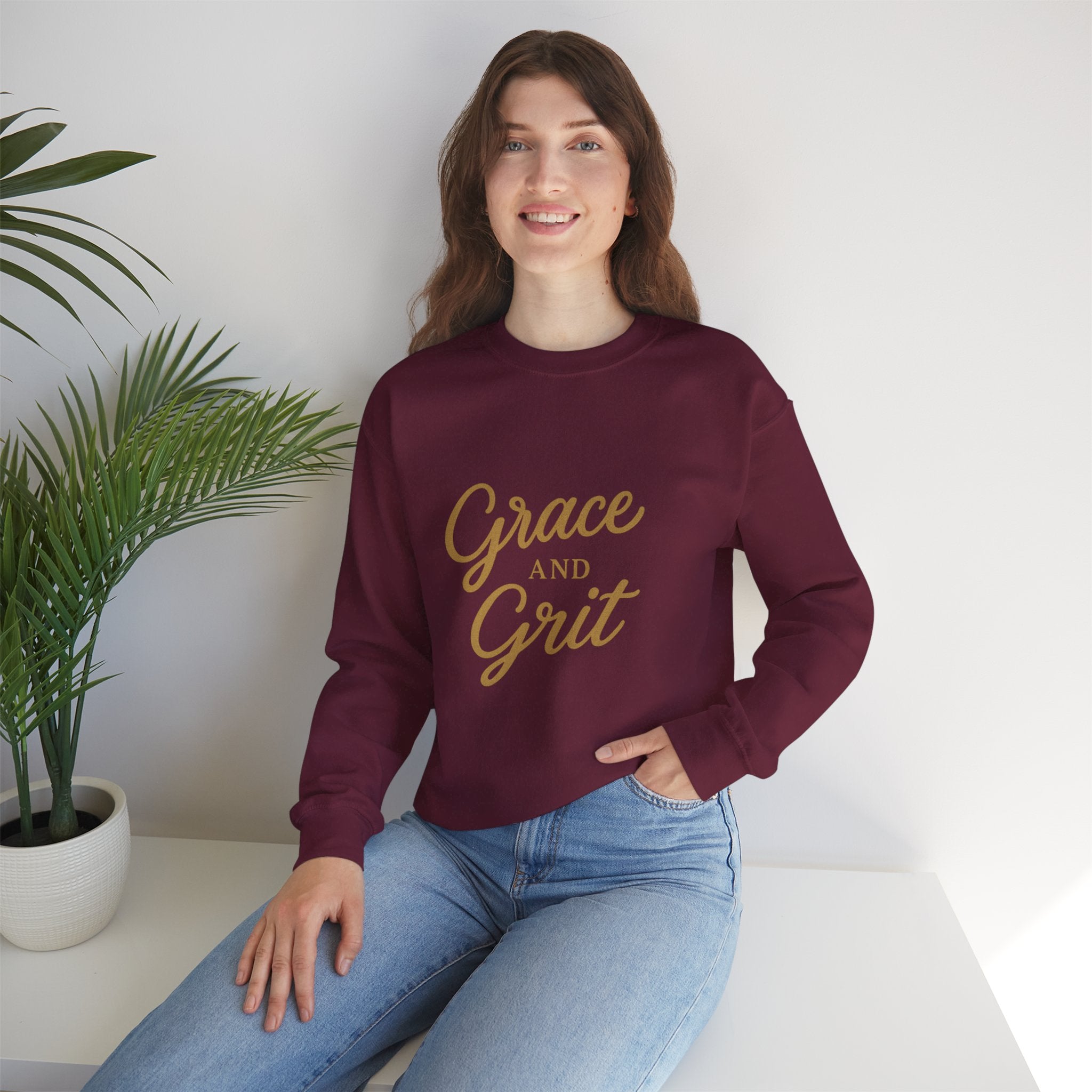 Grace and Grit Sweatshirt | Faith and Fashion Crewneck – The Bougie Pumpkin Boutique