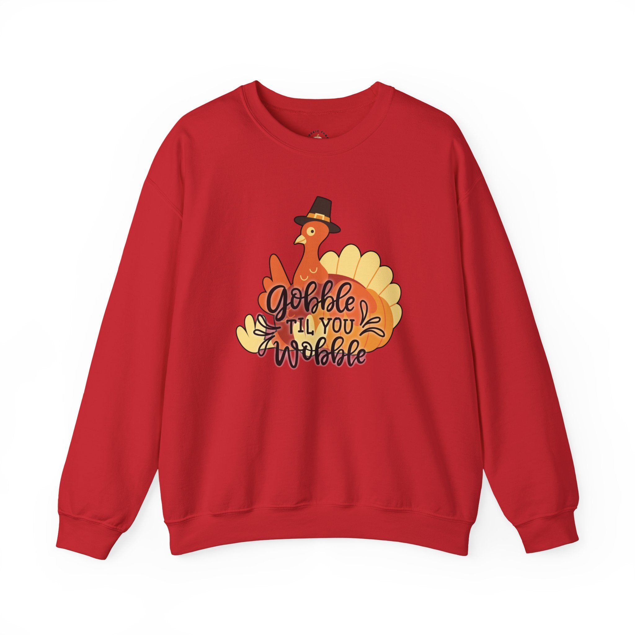 Gobble ’Til You Wobble Sweatshirt – Cute Thanksgiving Turkey Sweater | Fall Humor Shirt | Bougie Pumpkin Boutique