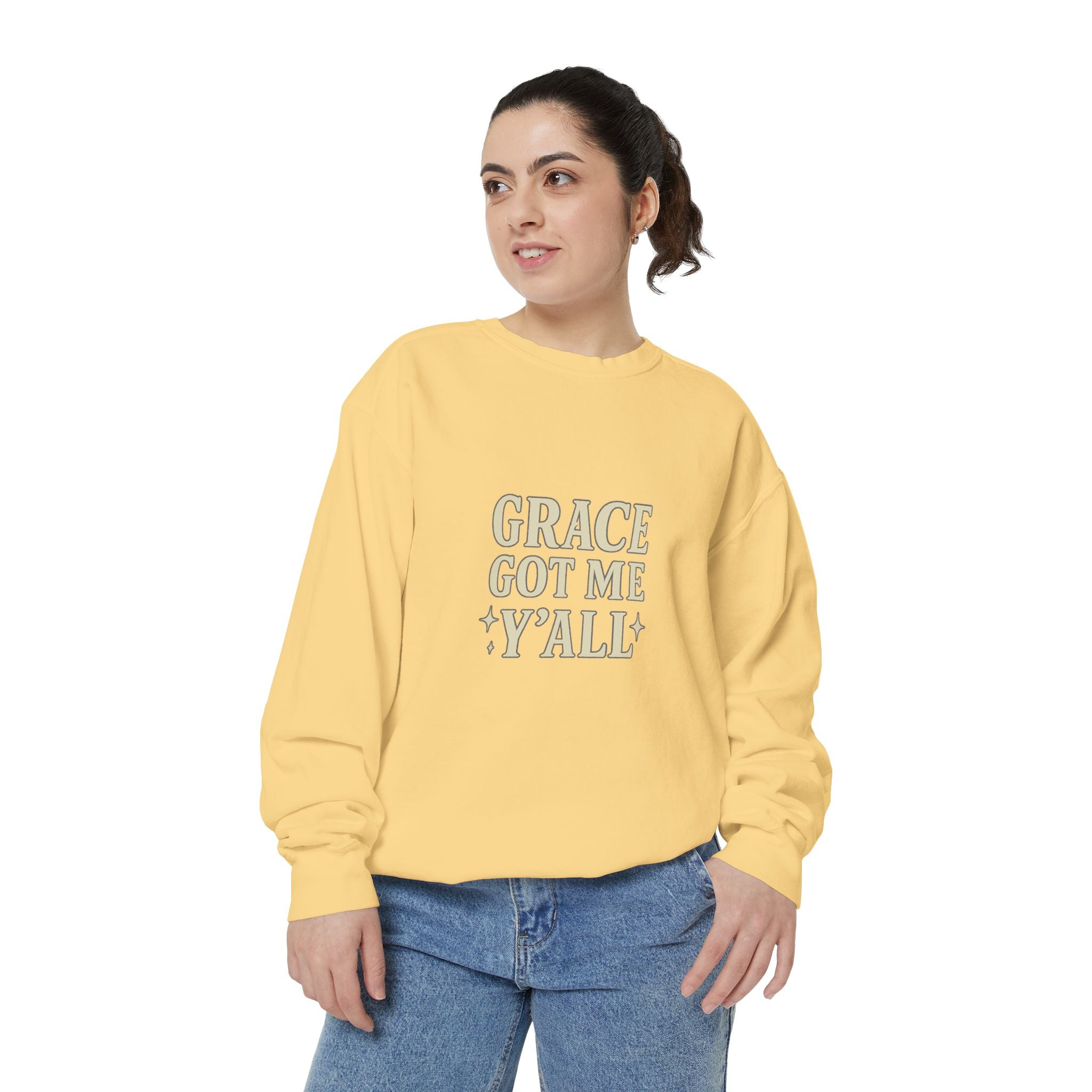 Grace Got Me Y’all Sweatshirt | Southern Christian Crewneck – The Bougie Pumpkin Boutique