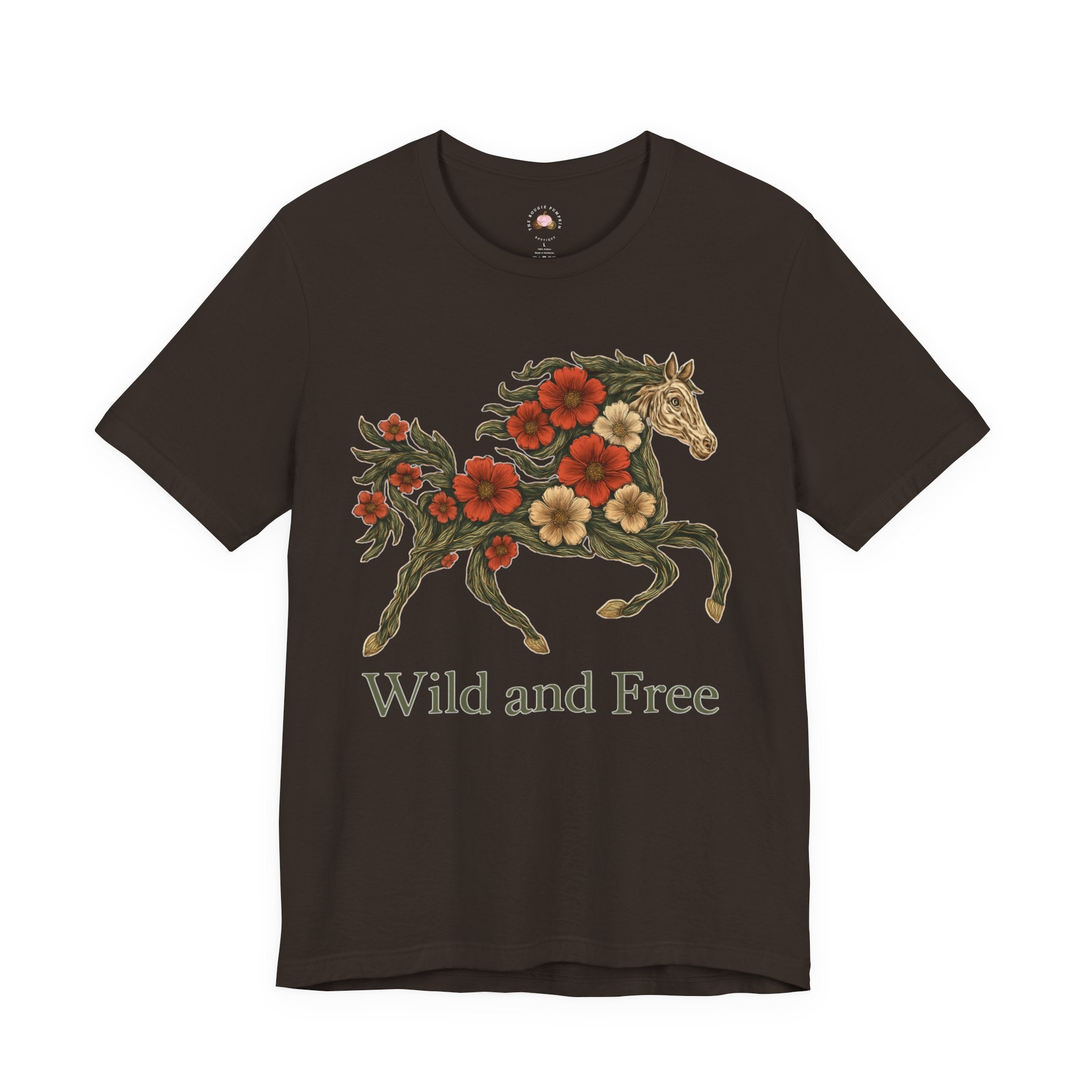Wild and Free Floral Horse T-Shirt