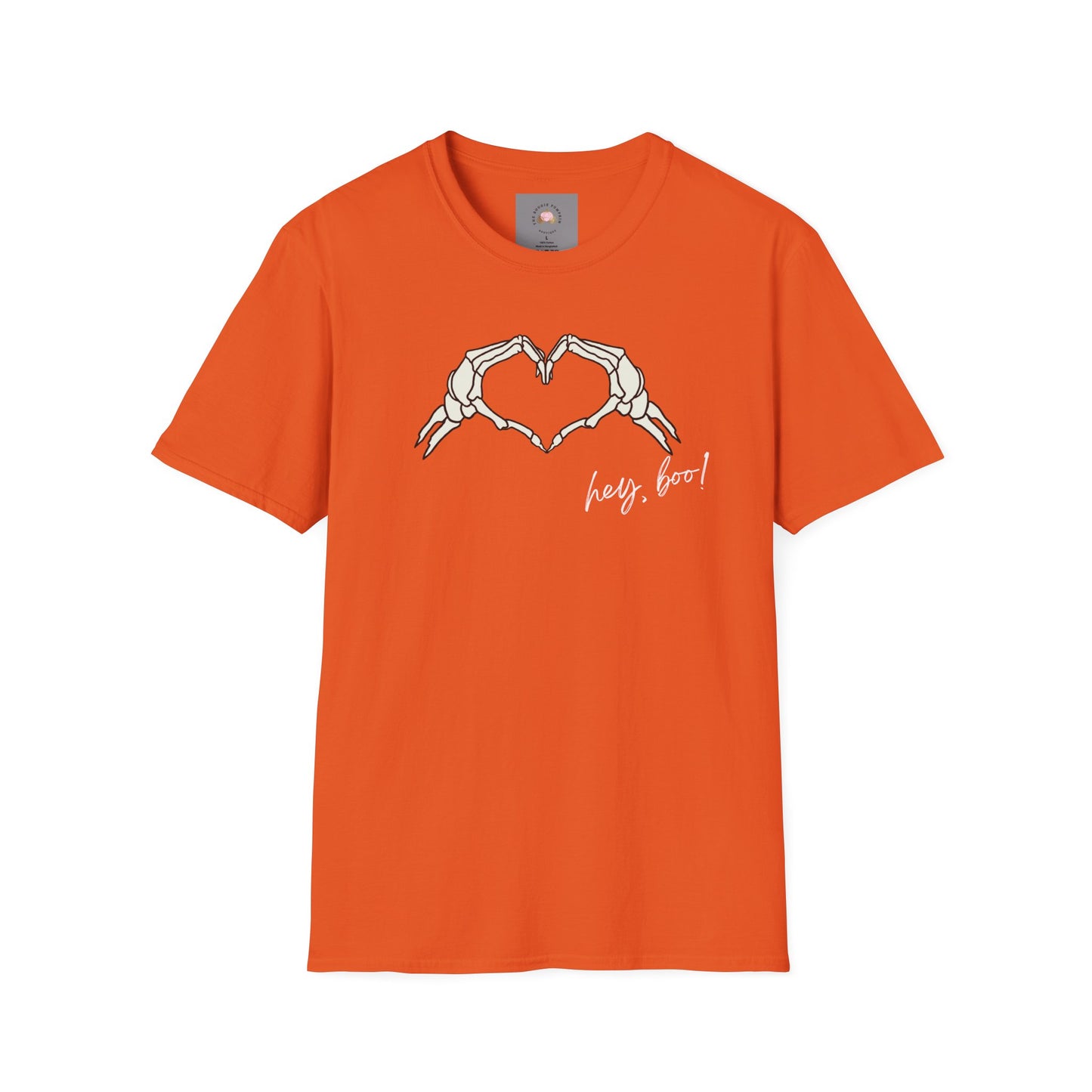 Halloween Skeleton Unisex T-Shirt - Hey Boo Flirty Design