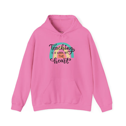 Teacher Appreciation Unisex Hoodie - Teaching Is a Work of Art, Fun Classroom Apparel