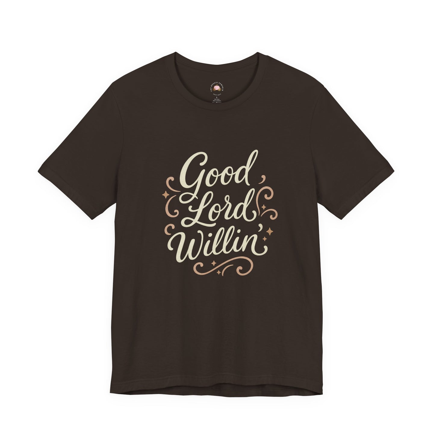 Short Sleeve Tee - Good Lord Willin' and the Creek Don't Rise - Southern Mama, Bible Belt, Funny Sayings - The Bougie Pumpkin Boutique