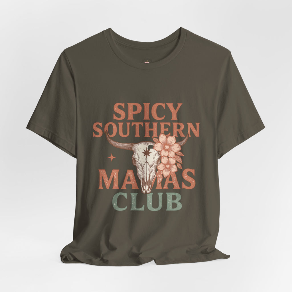 Spicy Southern Mamas Club Tee | Western Graphic Shirt for Faith-Filled Women – The Bougie Pumpkin Boutique