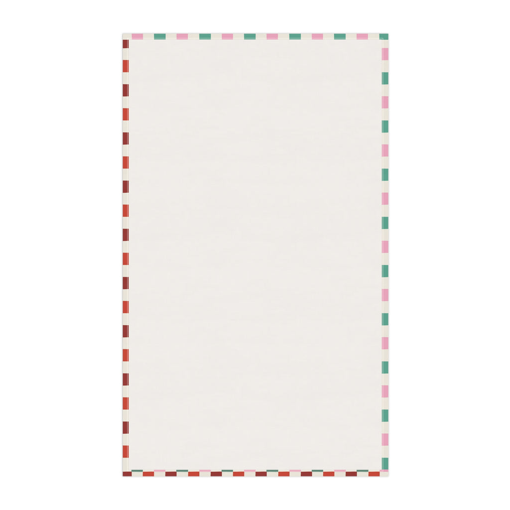 Christmas Wreath Tea Towels - Festive Cotton Kitchen Decor