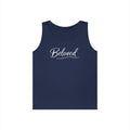 Beloved Script Tank Top — Minimal White Graphic Tank