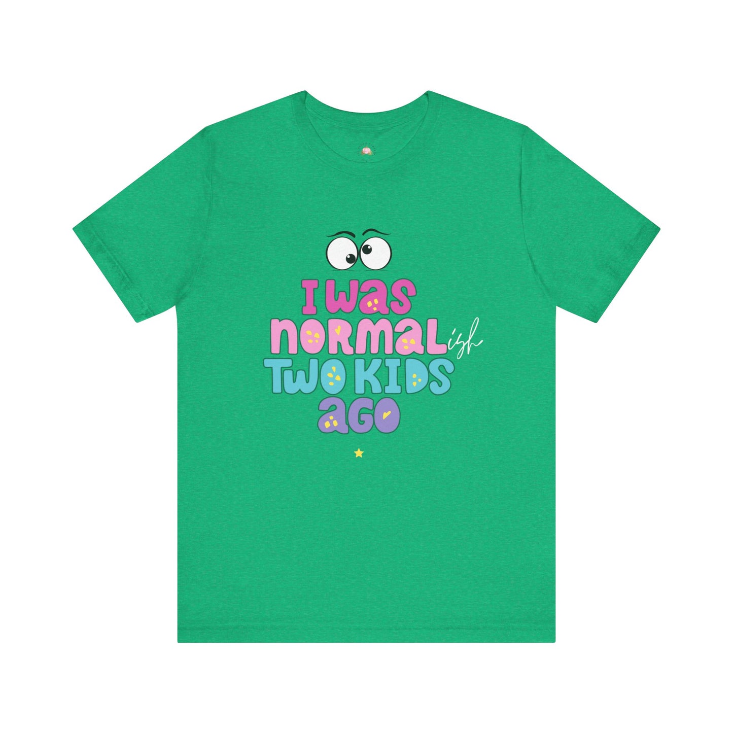 Unisex Jersey Short Sleeve Tee with 'I Was Normal Two Kids Ago' Design - Fun Parenthood Shirt, Gift for Moms and Dads, Casual Wear, [...]