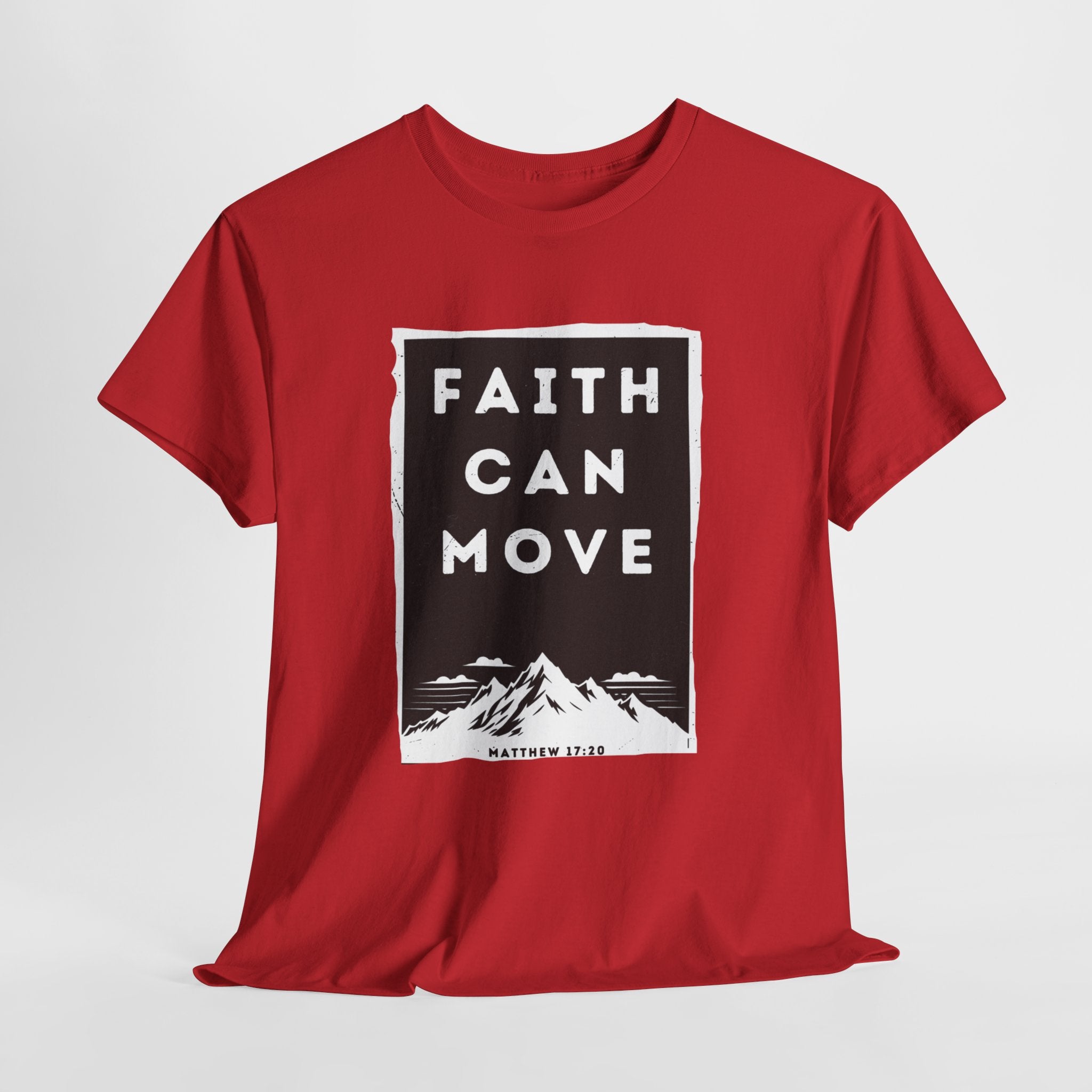 Faith Can Move Mountains Christian T-Shirt | Inspirational Graphic Tee for Women – The Bougie Pumpkin Boutique