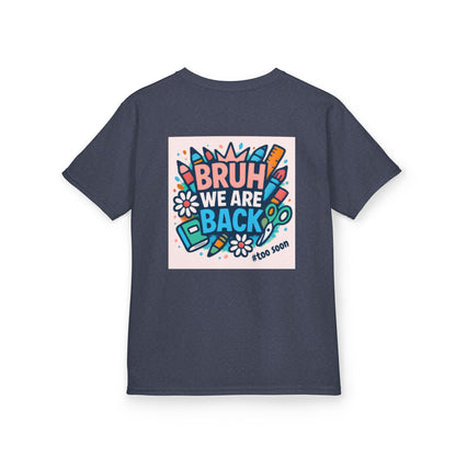 Kids Graphic Tee - Fun Bruh Design for Back to School, Cute T-Shirt, Gifts for Children, Birthday Present, Summer Fashion