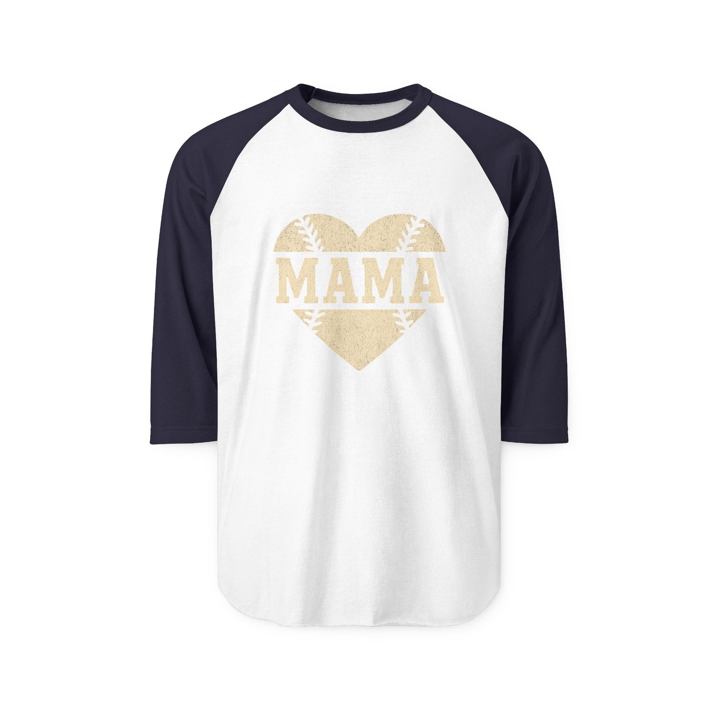 Mama Baseball Heart Raglan Shirt | Game Day Tee for Moms | The Bougie Pumpkin Boutique - The Bougie Pumpkin Boutique