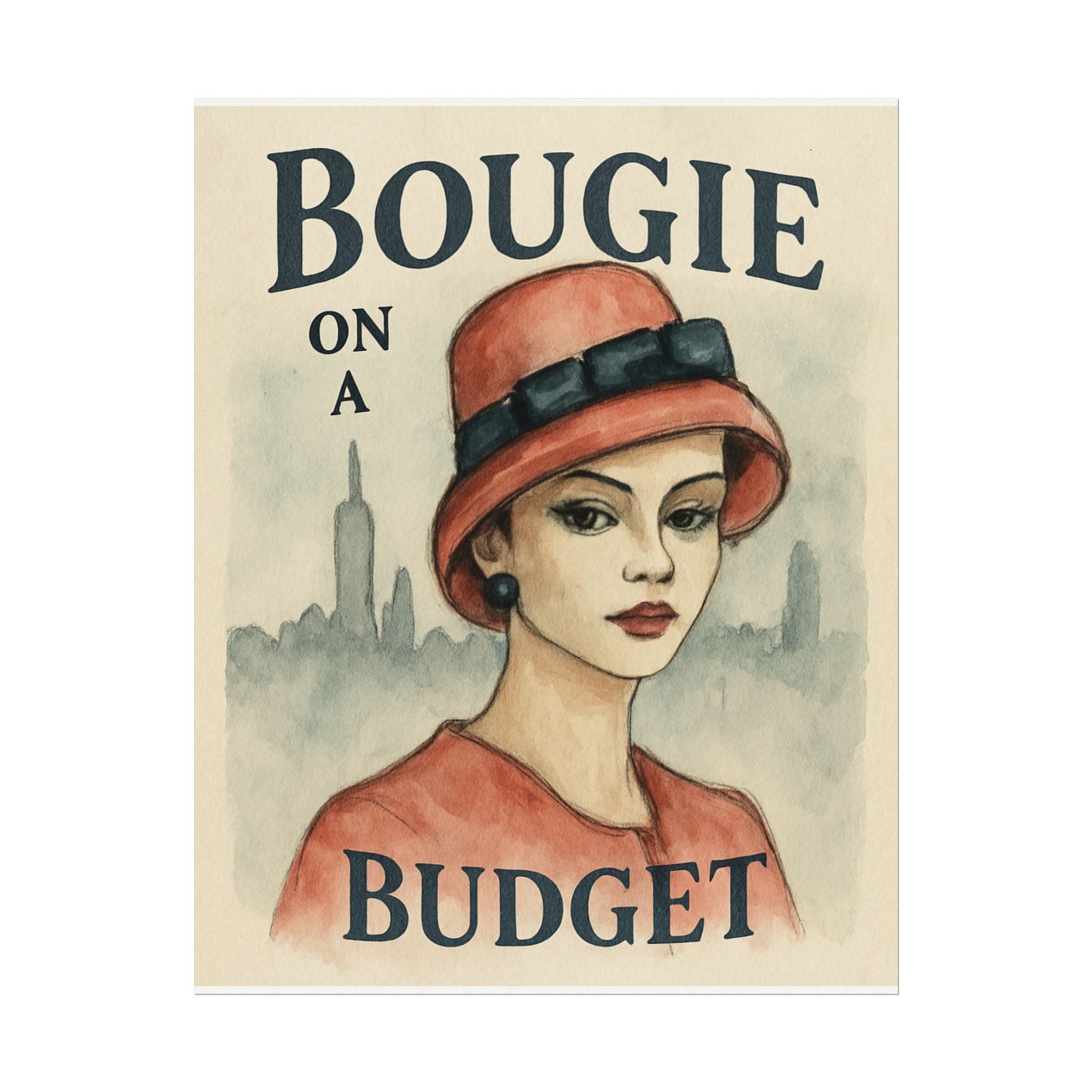 Bougie on a Budget Watercolor Wall Poster