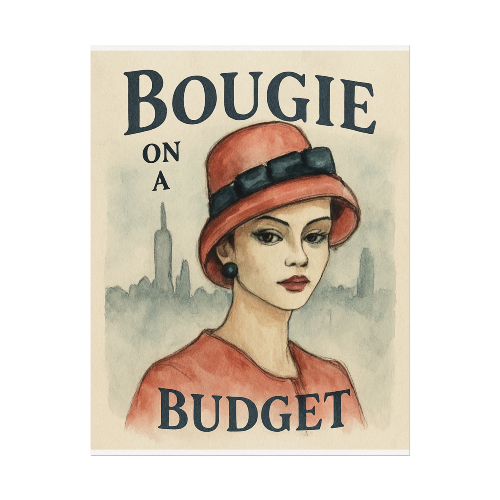 Bougie on a Budget Watercolor Wall Poster