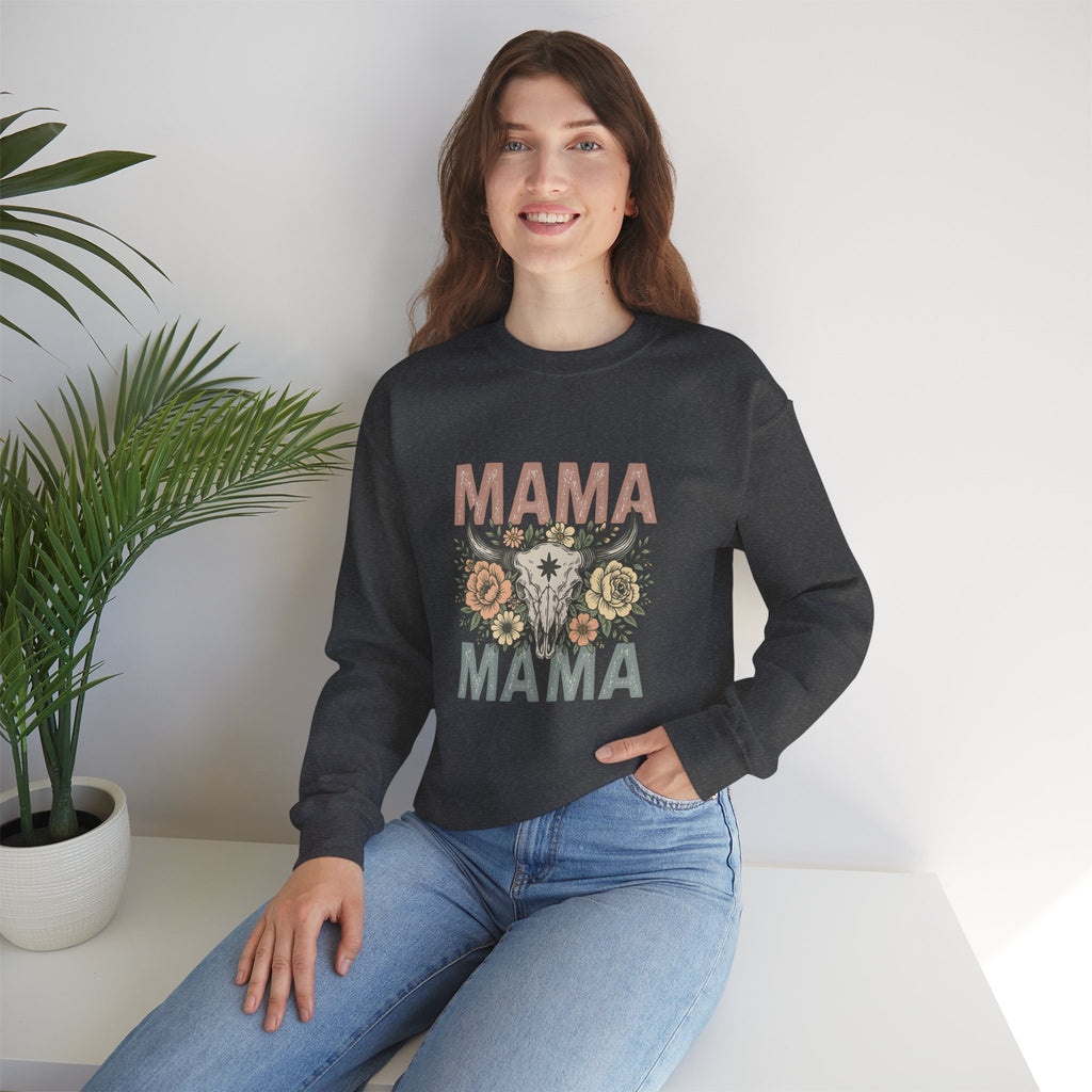 Floral Mama Skull Sweatshirt | Faith, Fashion & Sass – The Bougie Pumpkin Boutique