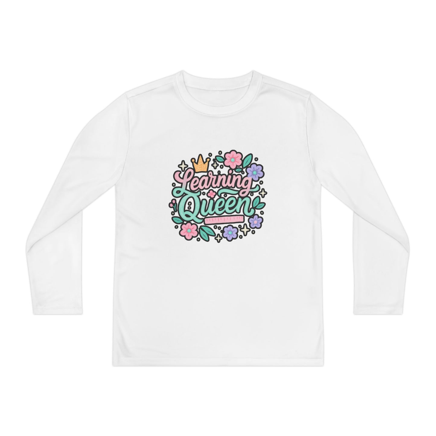 Learning Queen Youth Long Sleeve Tee
