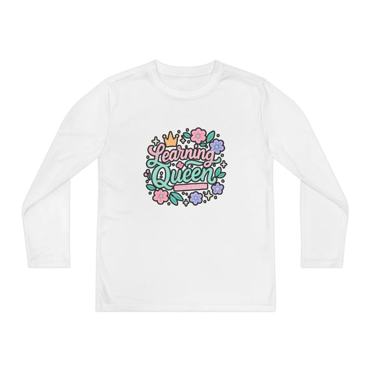 Learning Queen Youth Long Sleeve Tee