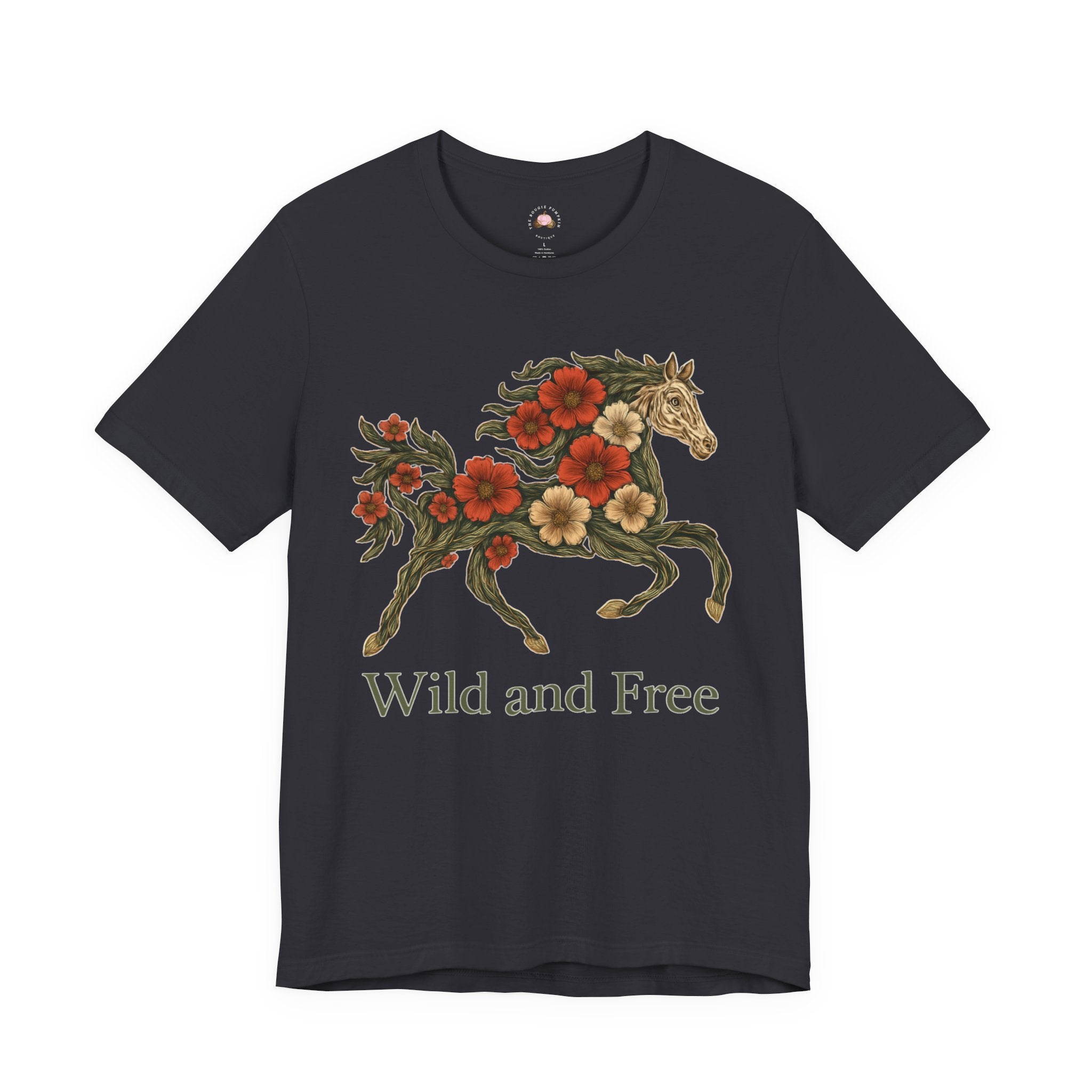 Wild and Free Floral Horse T-Shirt