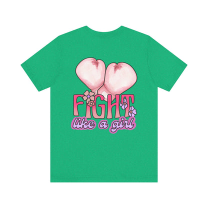 Empowerment Tee: Fight Like a Girl Unisex Jersey Short Sleeve T-Shirt, Awareness Shirt, Cancer Support Apparel, Gift for Fighters, [...]