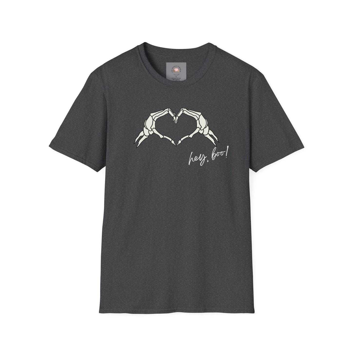 Halloween Skeleton Unisex T-Shirt - Hey Boo Flirty Design