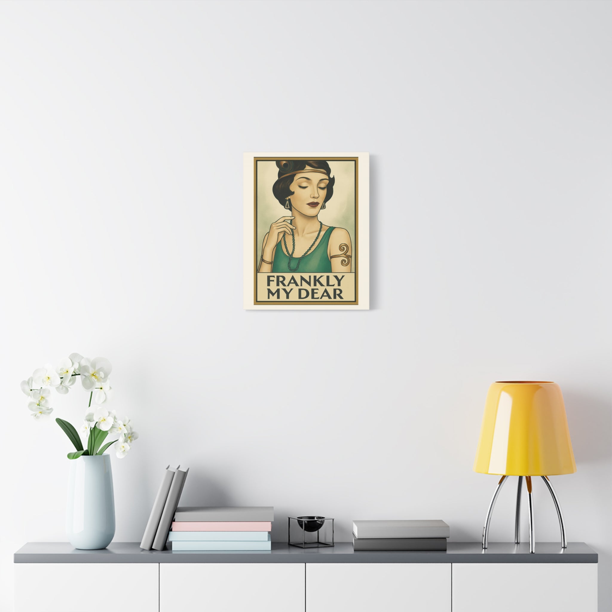 Frankly My Dear Retro Art Canvas