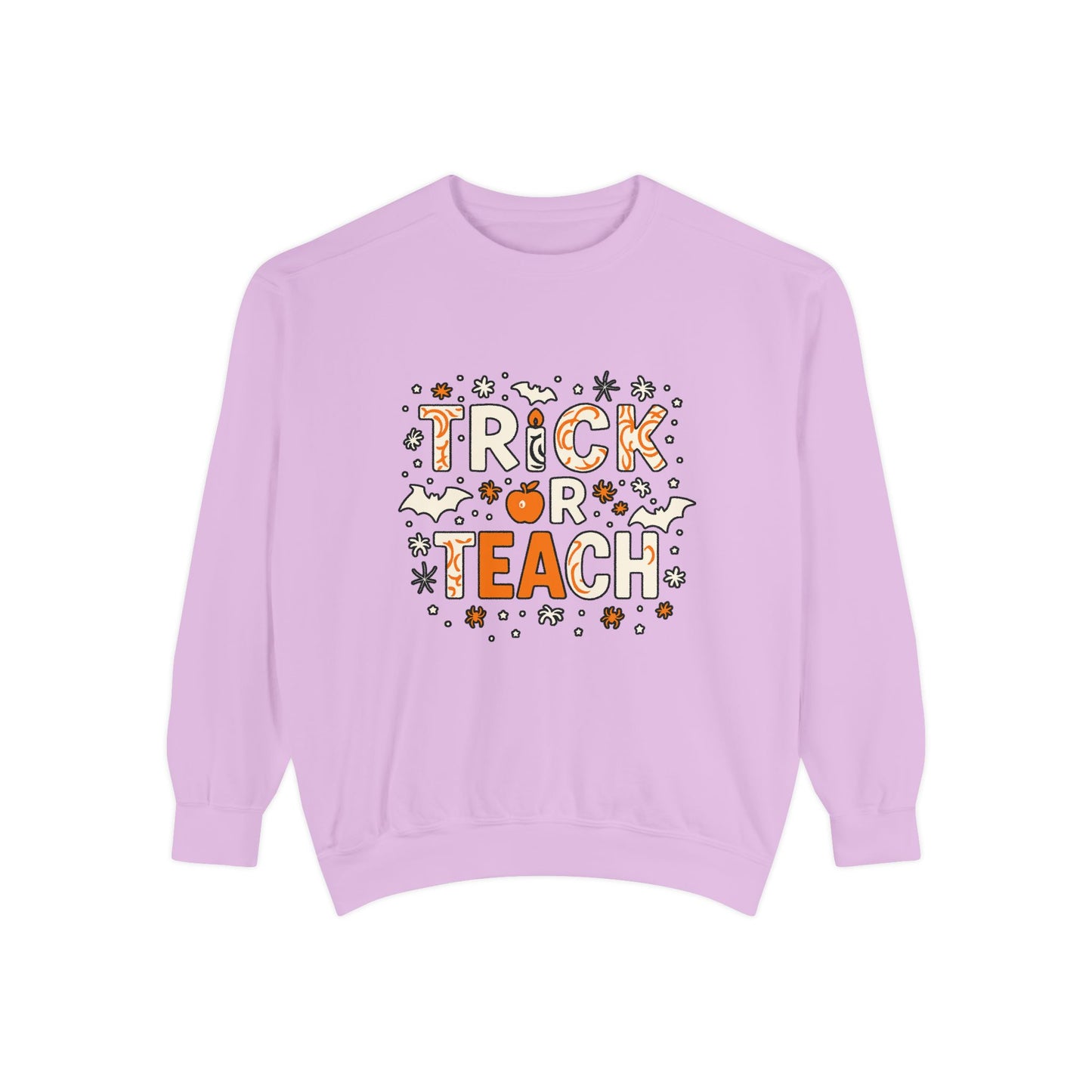 Trick or Teach Sweatshirt, Cute Halloween Gift, Teacher Sweatshirt, Fall Fashion, Cozy Unisex Sweater, Spooky Season Apparel