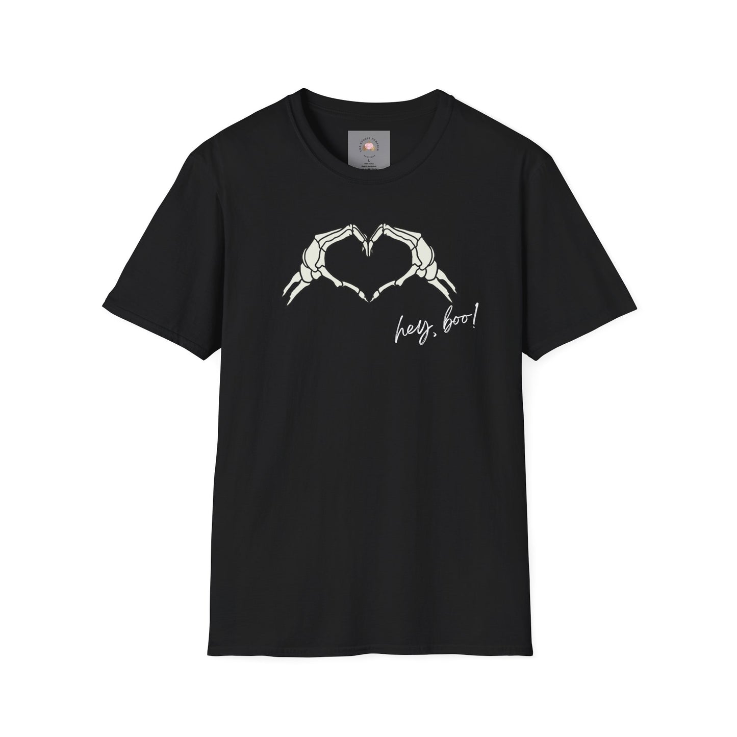 Halloween Skeleton Unisex T-Shirt - Hey Boo Flirty Design