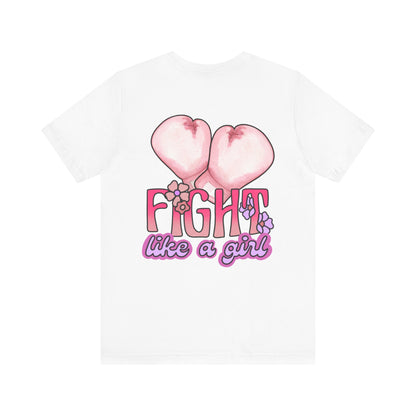 Empowerment Tee: Fight Like a Girl Unisex Jersey Short Sleeve T-Shirt, Awareness Shirt, Cancer Support Apparel, Gift for Fighters, [...]