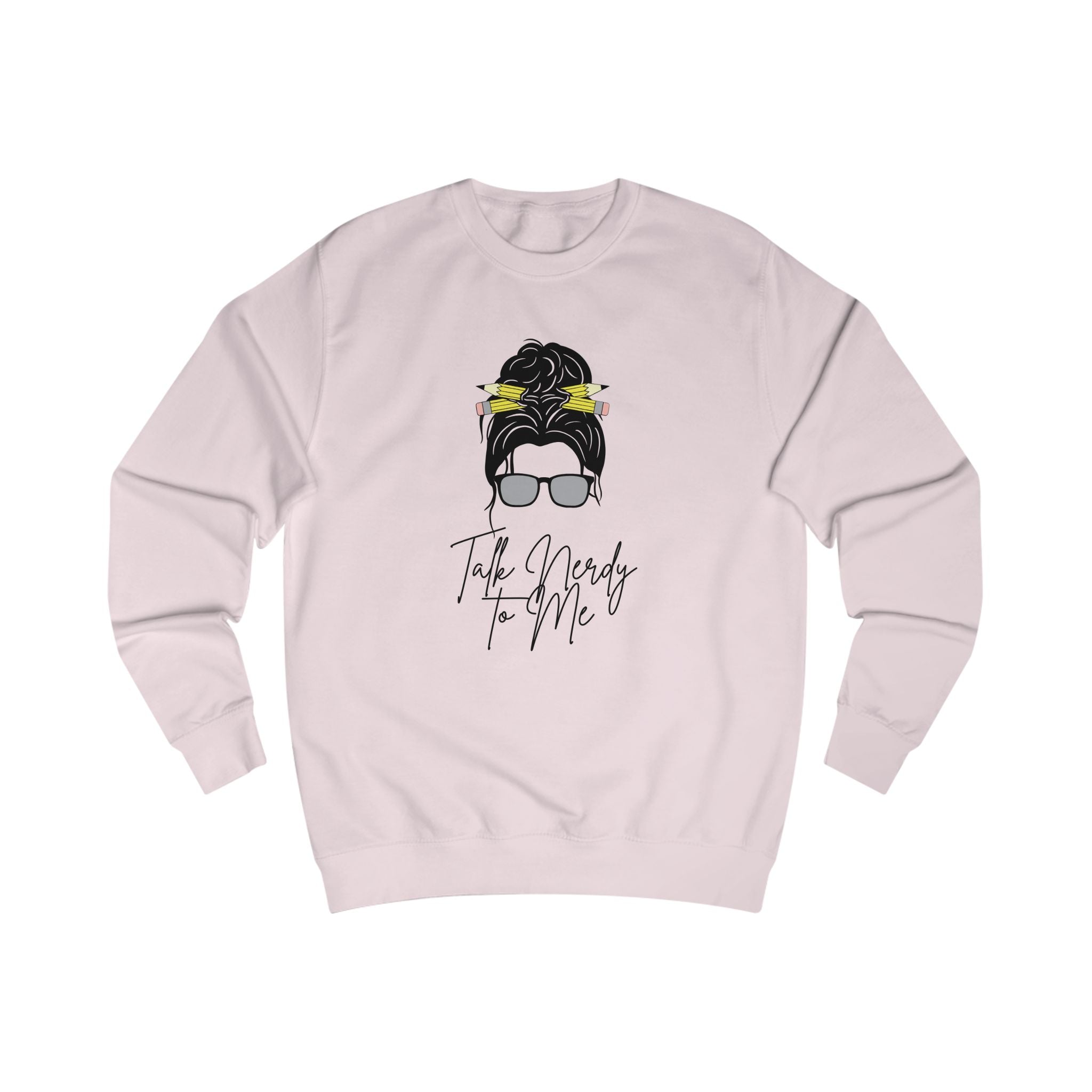 Chic Statement Sweatshirt, Casual Fashion, Gift for Her, Cozy Lounge Wear, Women’s Fashion Essentials, Talk Nerdy to Me