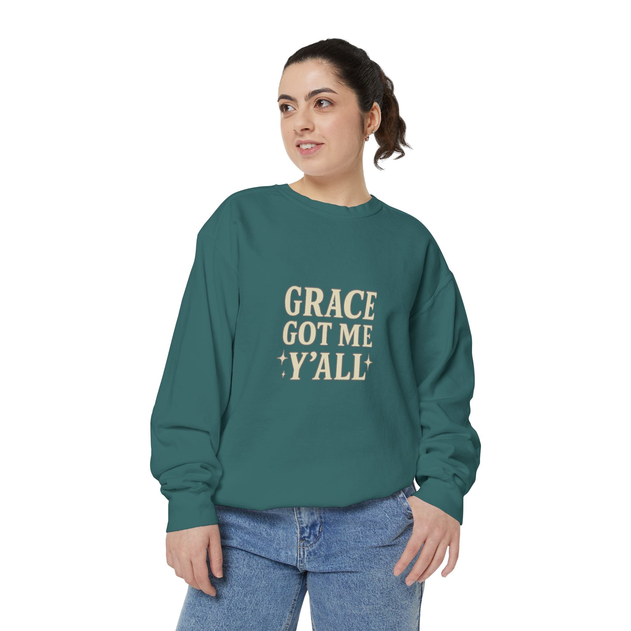 Grace Got Me Y’all Sweatshirt | Southern Christian Crewneck – The Bougie Pumpkin Boutique