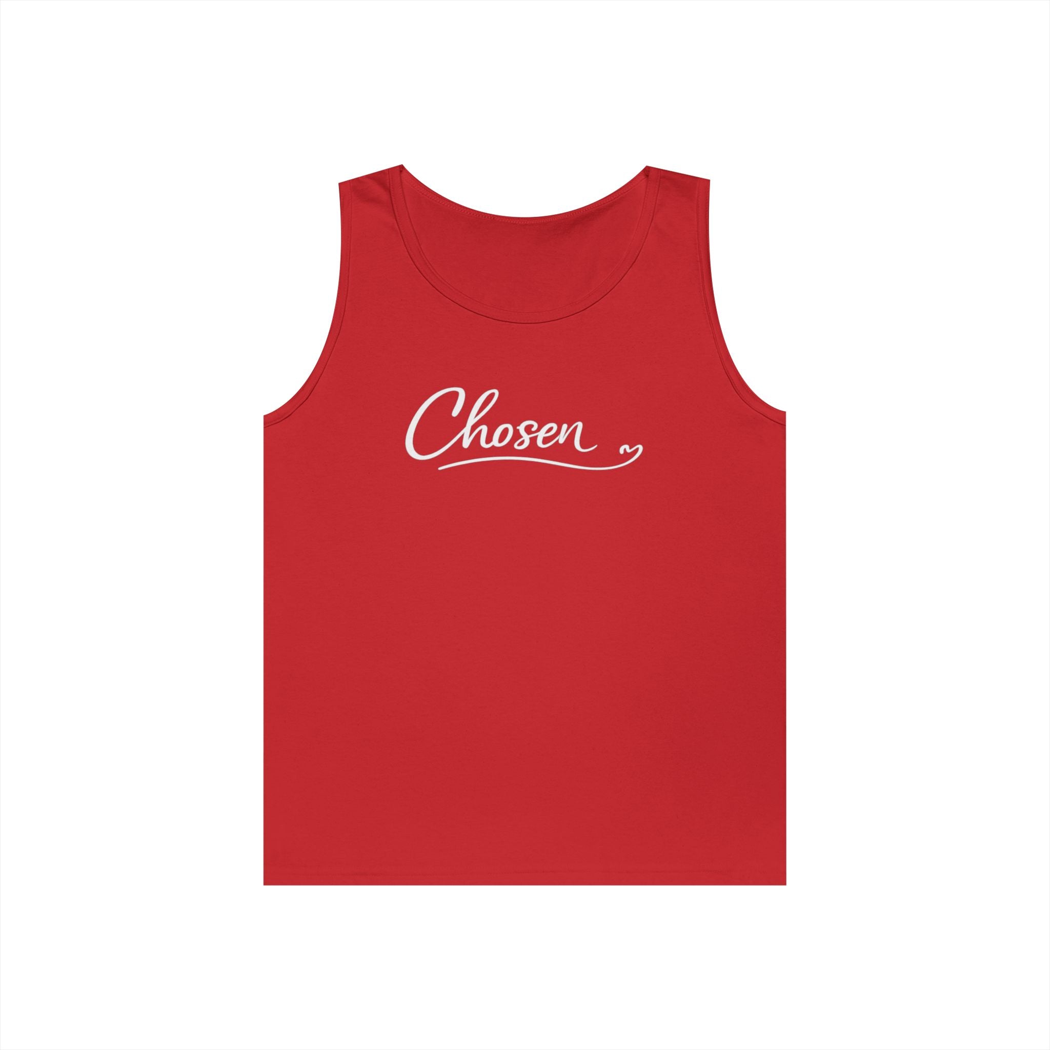 Chosen Script Tank Top — Inspirational 'Chosen' Graphic Tank