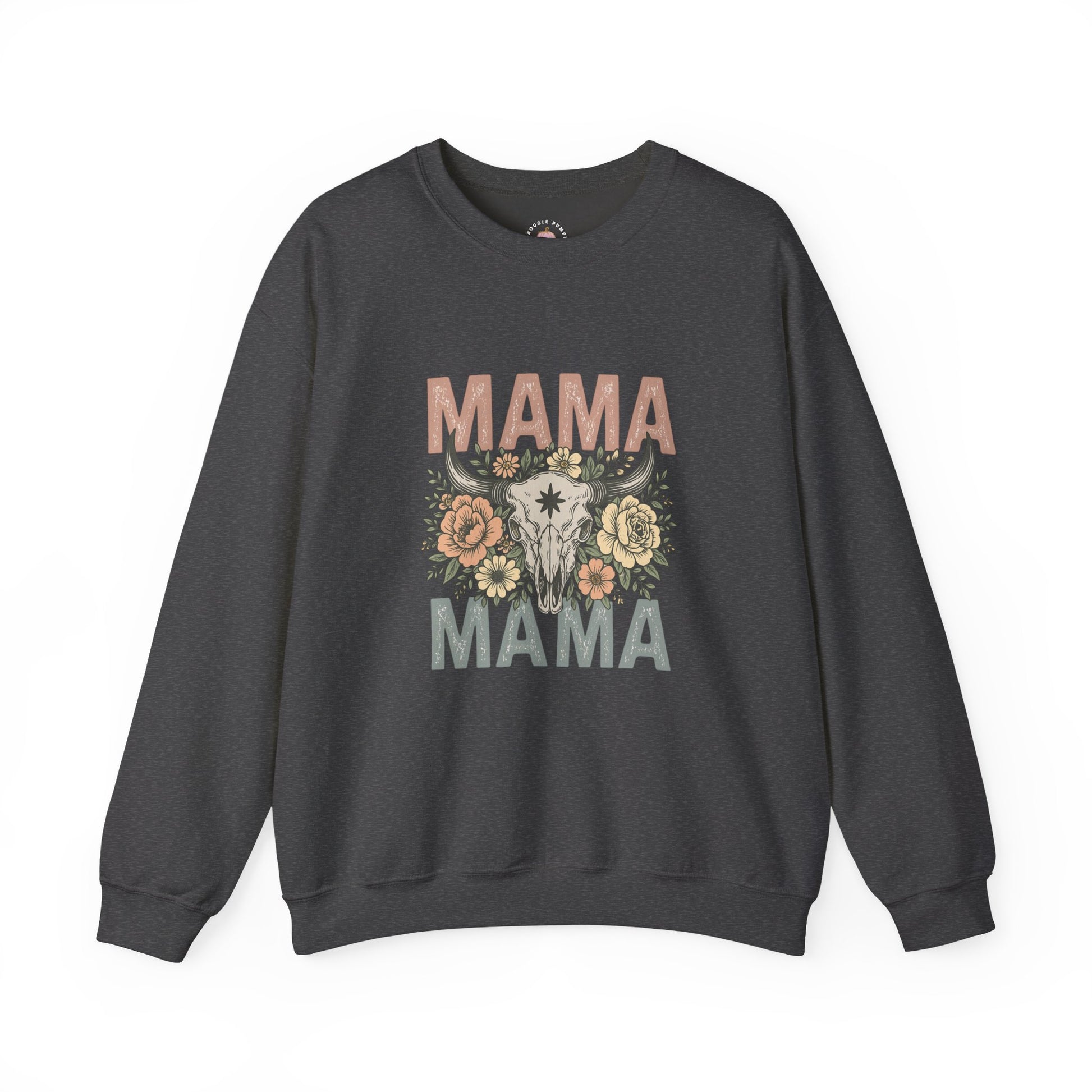 Floral Mama Skull Sweatshirt | Faith, Fashion & Sass – The Bougie Pumpkin Boutique - The Bougie Pumpkin Boutique